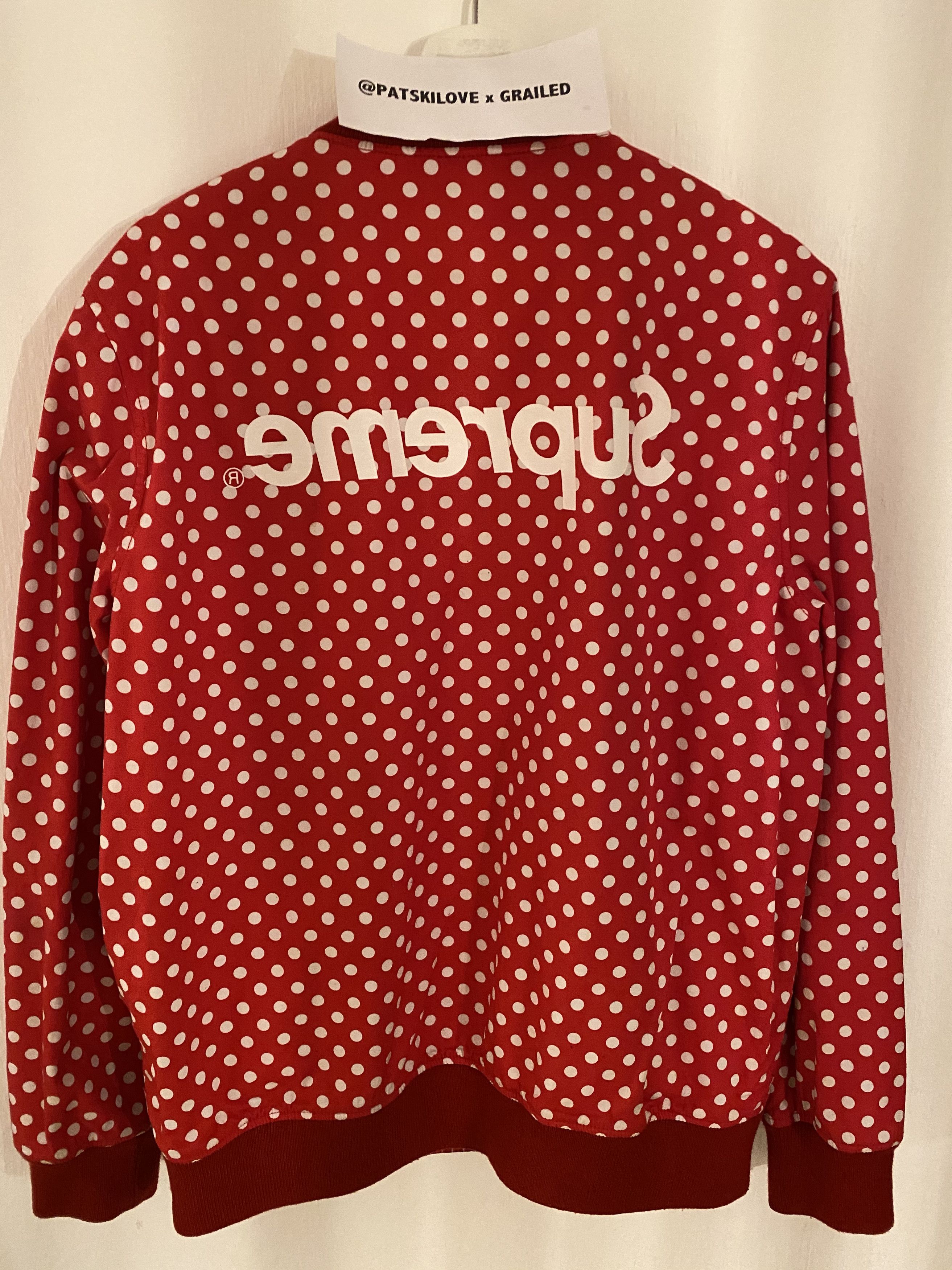Supreme Cdg Reversible Jacket Grailed