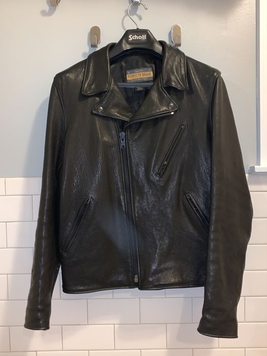 Schott Schott Perfecto Raven P213 Lambskin Leather Jacket | Grailed