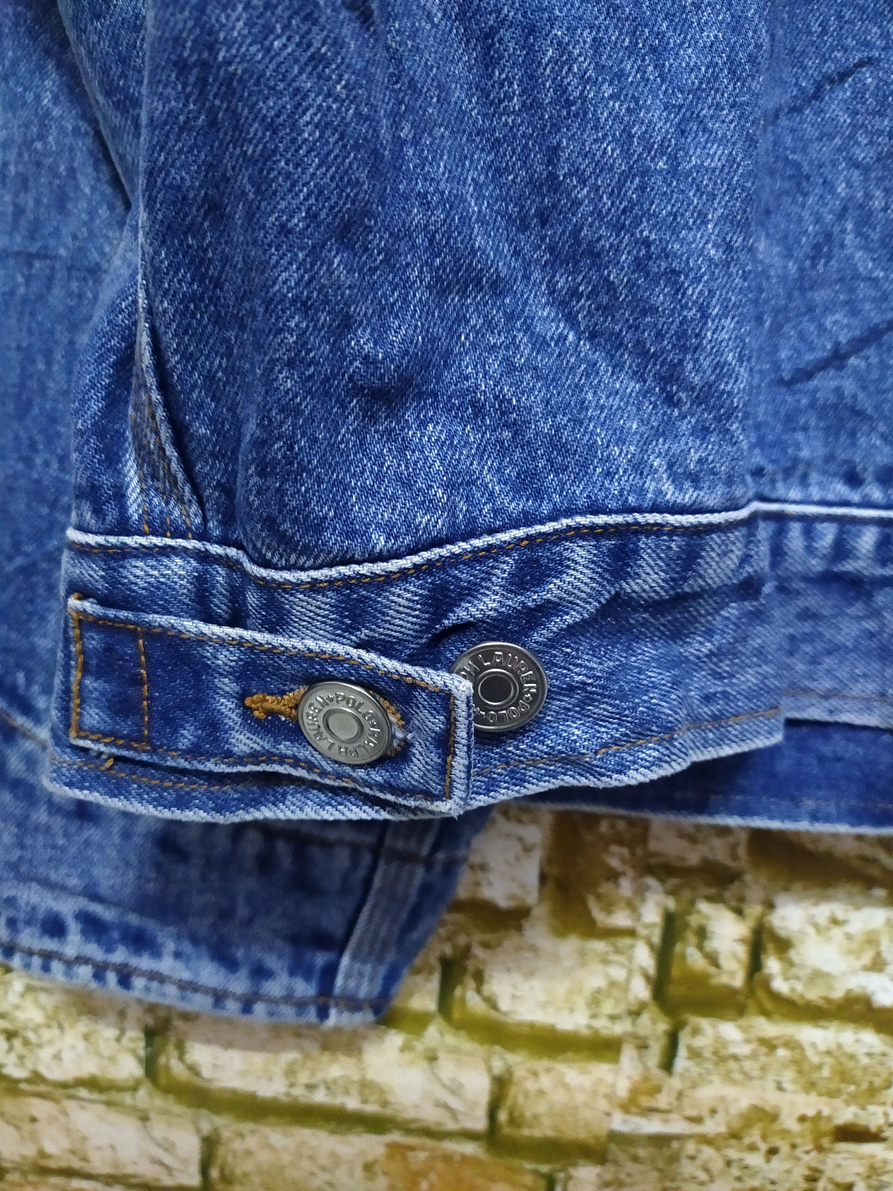 Polo Ralph Lauren 90s POLO SPORT RALPH LAUREN DENIM JACKET BIG FLAG (B828) Size US XL / EU 56 / 4 - 5 Thumbnail