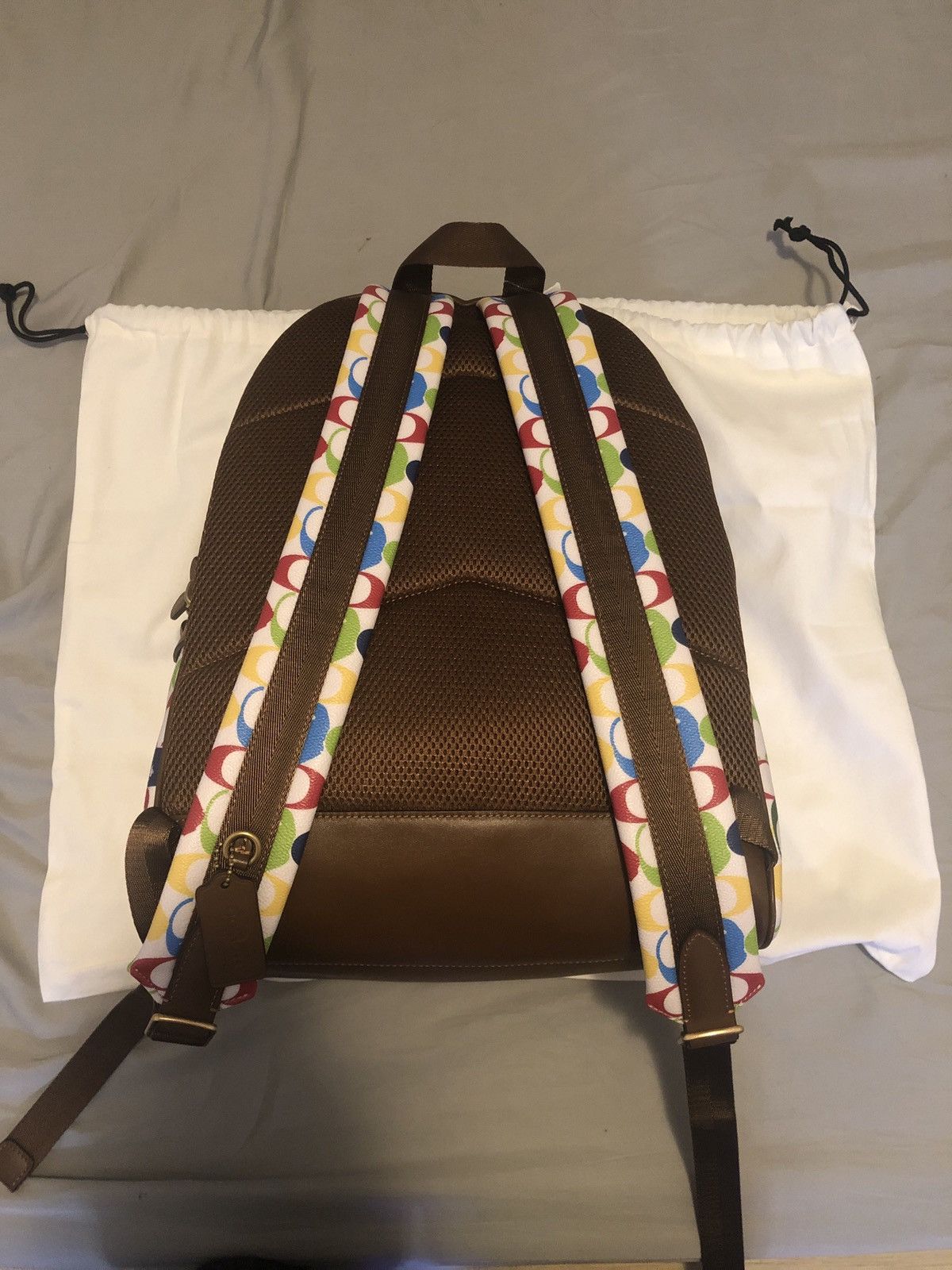 Bape × Coach Coach x Bape Academy backpack signature canvas