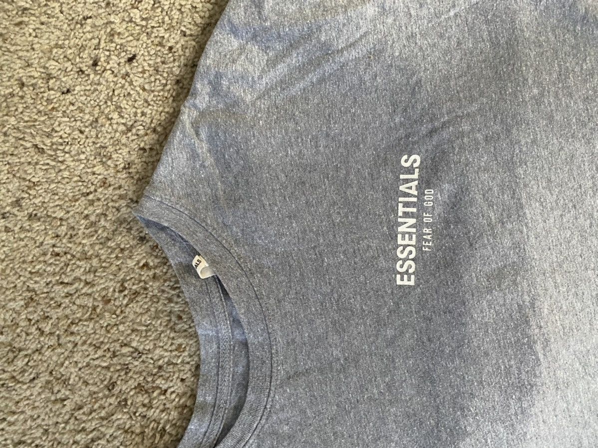 Fear of God FEAR OF GOD OG ESSENTIALS GREY LOGO BOXY TEE SIZE L | Grailed