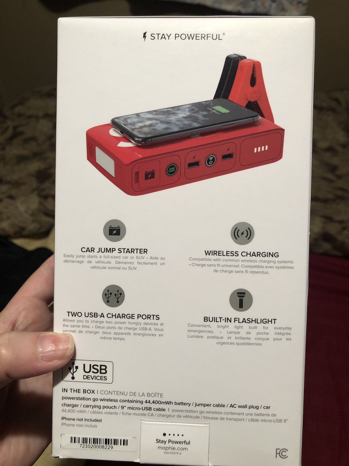 Mophie × Supreme SUPREME mophie powerstation Go 44,400 mWh Red  