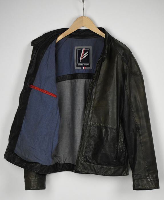 Daniel Hechter Mens Riom Black Leather Jacket