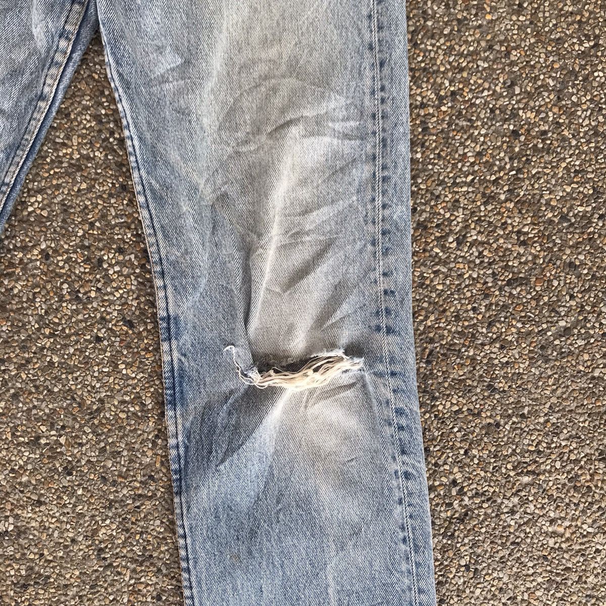 Levi's Gnotium X Levis 501 Distressed Denim Vintage Limited madeUSA Size US 27 - 9 Thumbnail