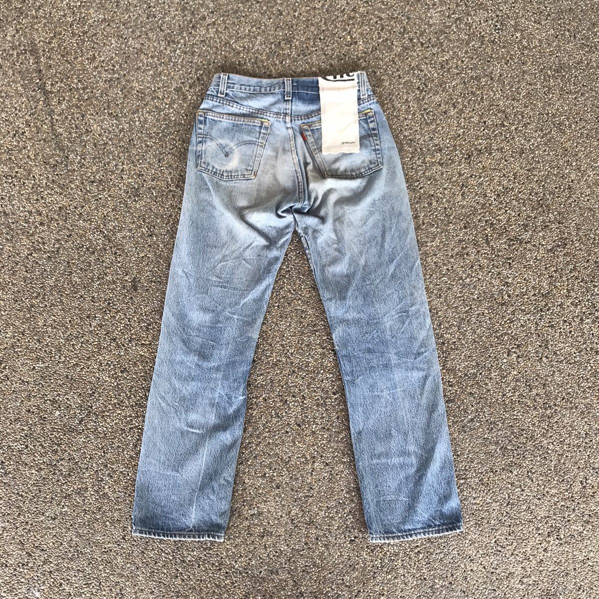 Levi's Gnotium X Levis 501 Distressed Denim Vintage Limited madeUSA Size US 27 - 3 Thumbnail