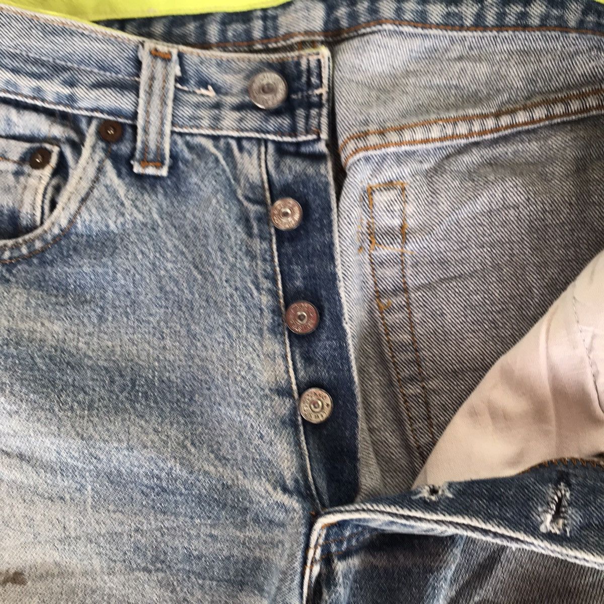 Levi's Gnotium X Levis 501 Distressed Denim Vintage Limited madeUSA Size US 27 - 12 Thumbnail