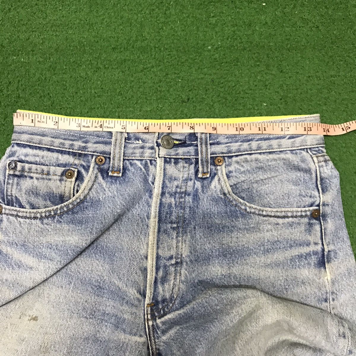 Levi's Gnotium X Levis 501 Distressed Denim Vintage Limited madeUSA Size US 27 - 24 Thumbnail