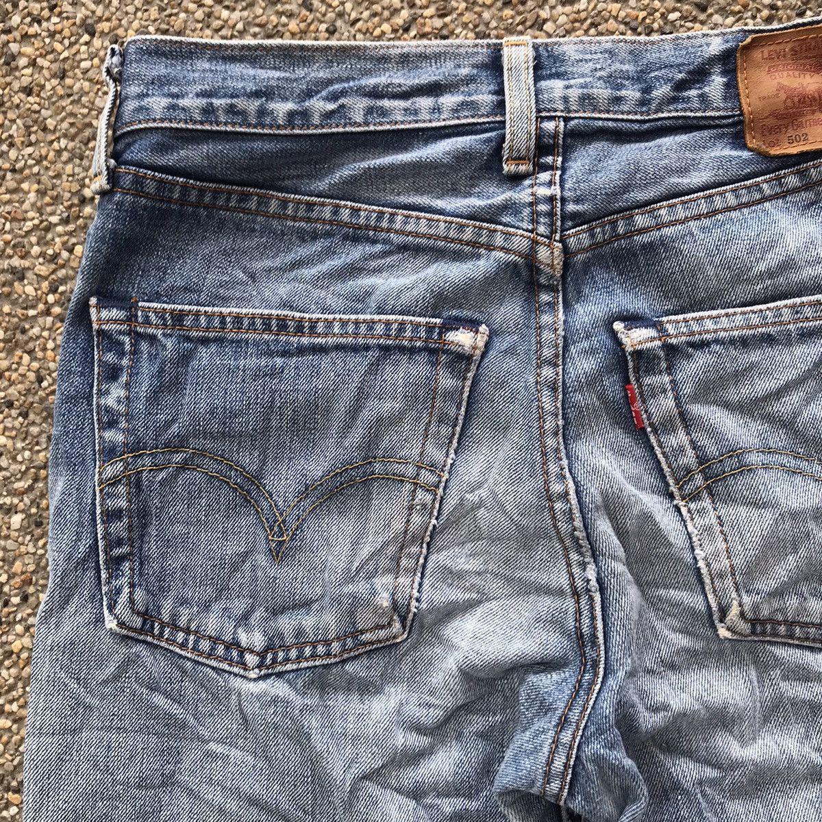 Levi's Vintage Levis 502 Distressed Denim Jeans Made in Japan Size US 29 - 15 Thumbnail
