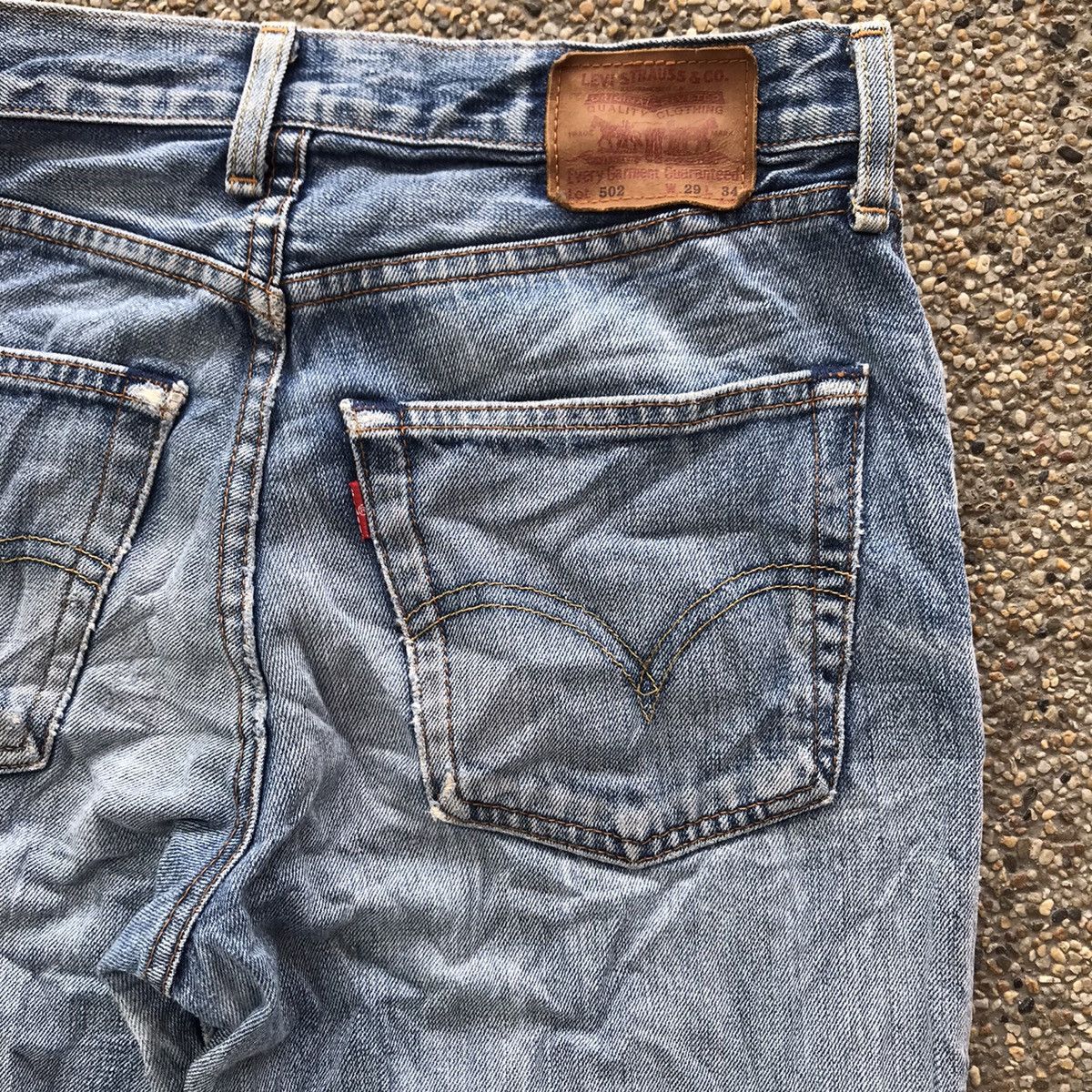 Levi's Vintage Levis 502 Distressed Denim Jeans Made in Japan Size US 29 - 16 Thumbnail
