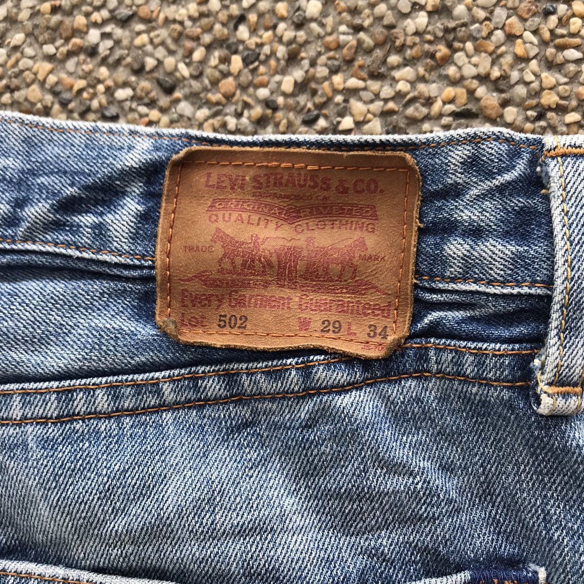 Levi's Vintage Levis 502 Distressed Denim Jeans Made in Japan Size US 29 - 21 Thumbnail