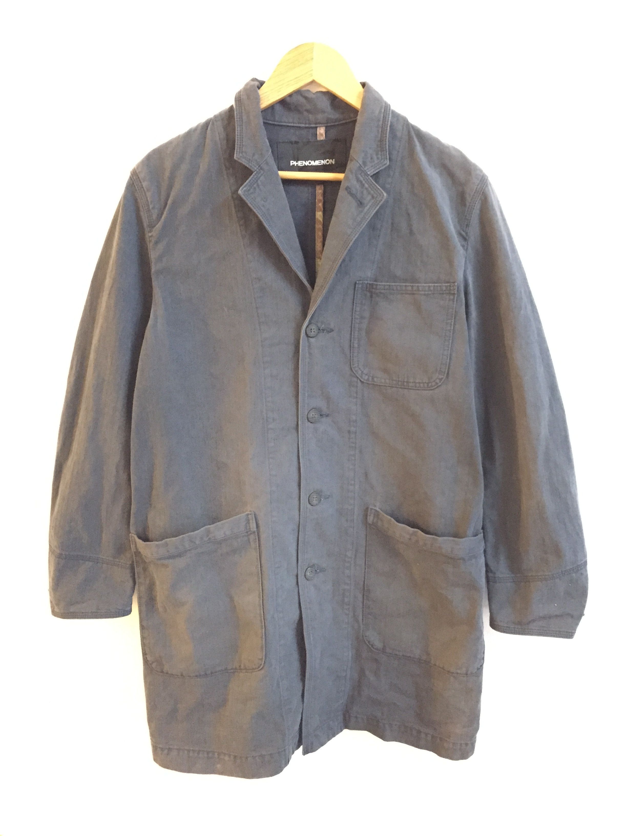 PHENOMENON AW12 Phenomenon “NOSTALGIA” herringbone worker parka Size US M / EU 48-50 / 2 - 3 Thumbnail