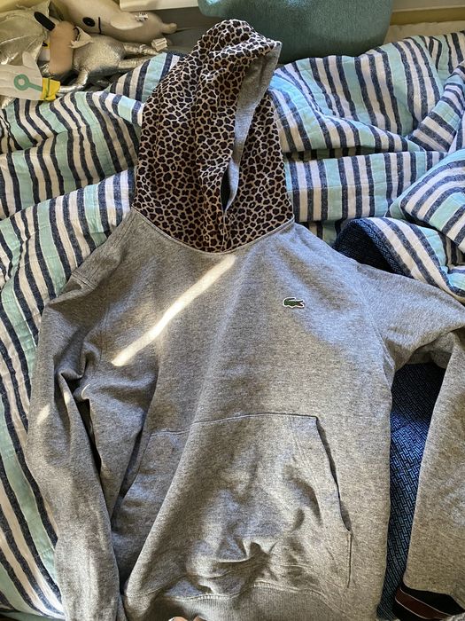 Lacoste store leopard hoodie