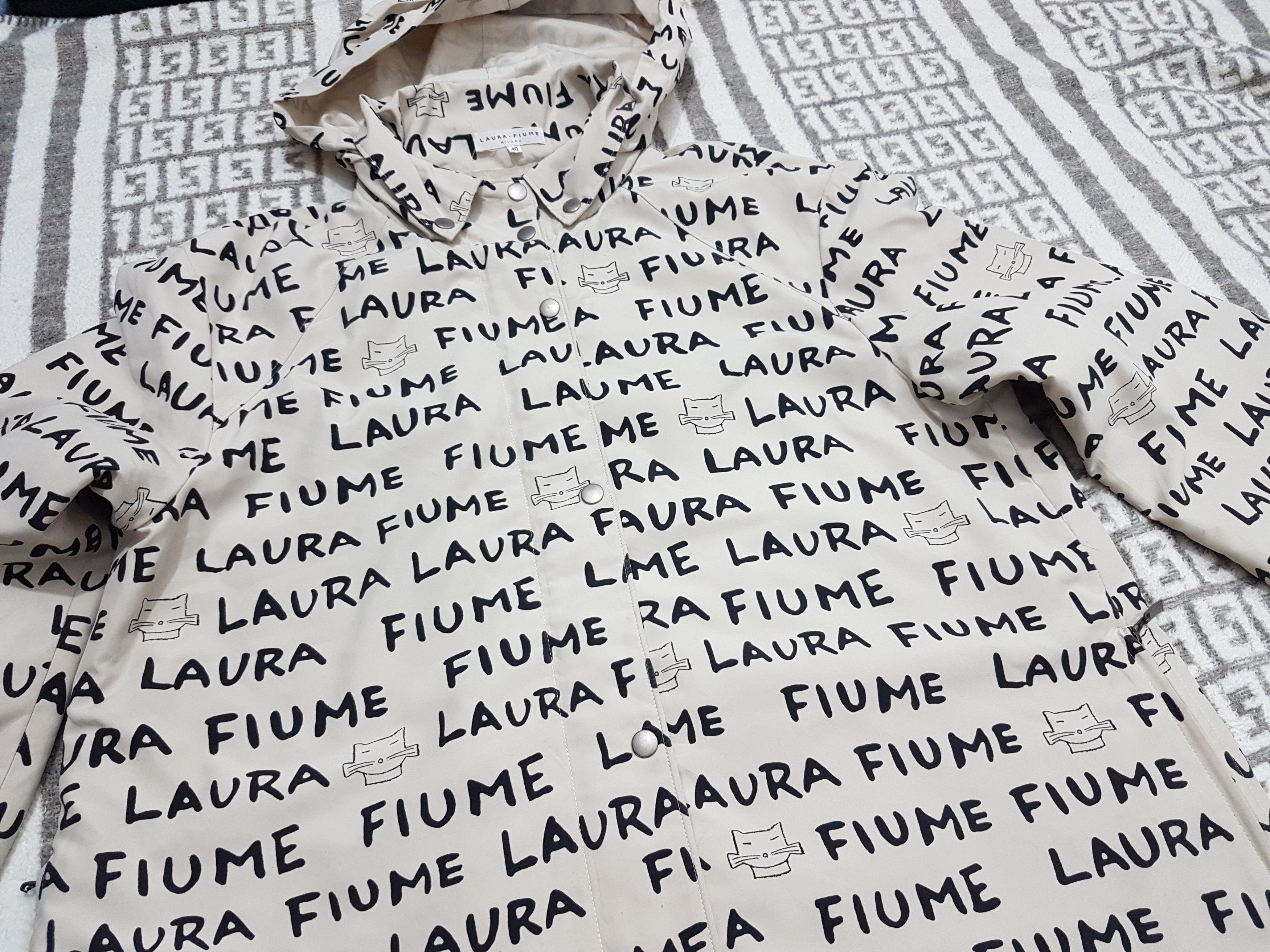 Art Comes First 2000'S Laura Fiume Spellout Logo Jacket Size US S / EU 44-46 / 1 - 5 Thumbnail
