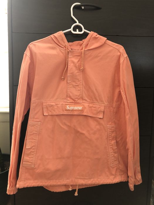 Supreme Supreme FW16 Contrast Stitch Twill Pullover Anorak Peach