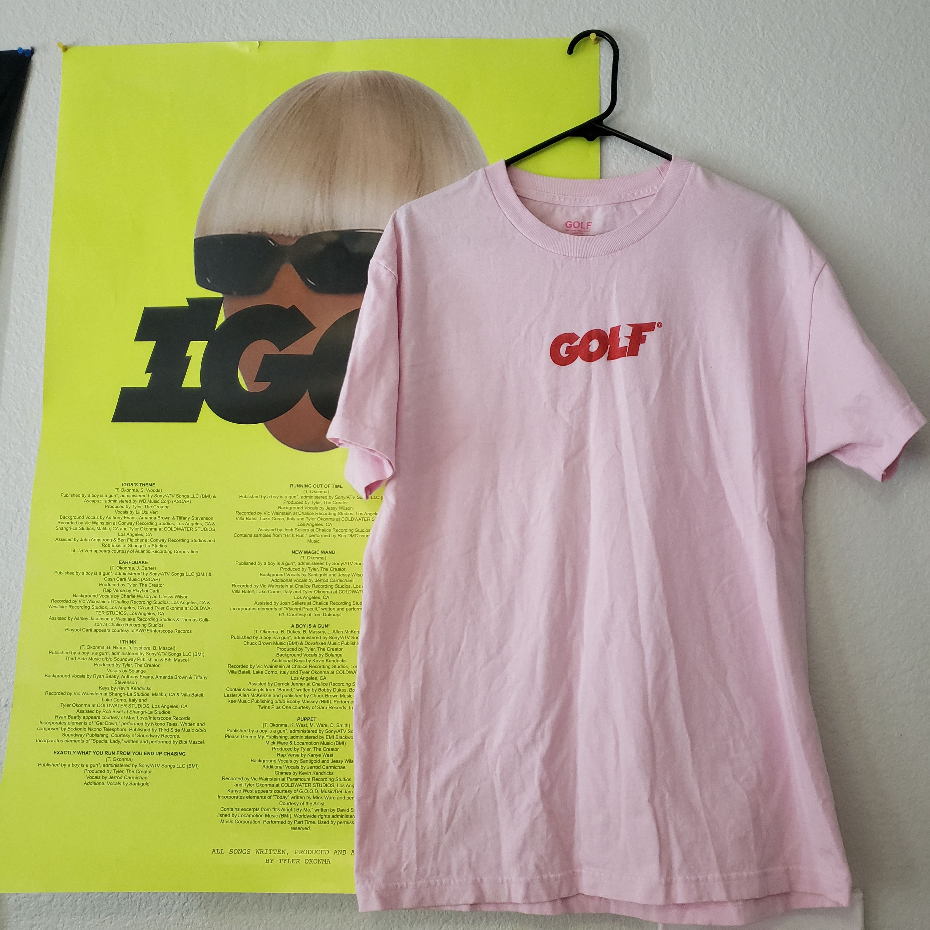 Golf Wang × Tyler The Creator Golf Wang Golf Igor May 17 Tee L Pink