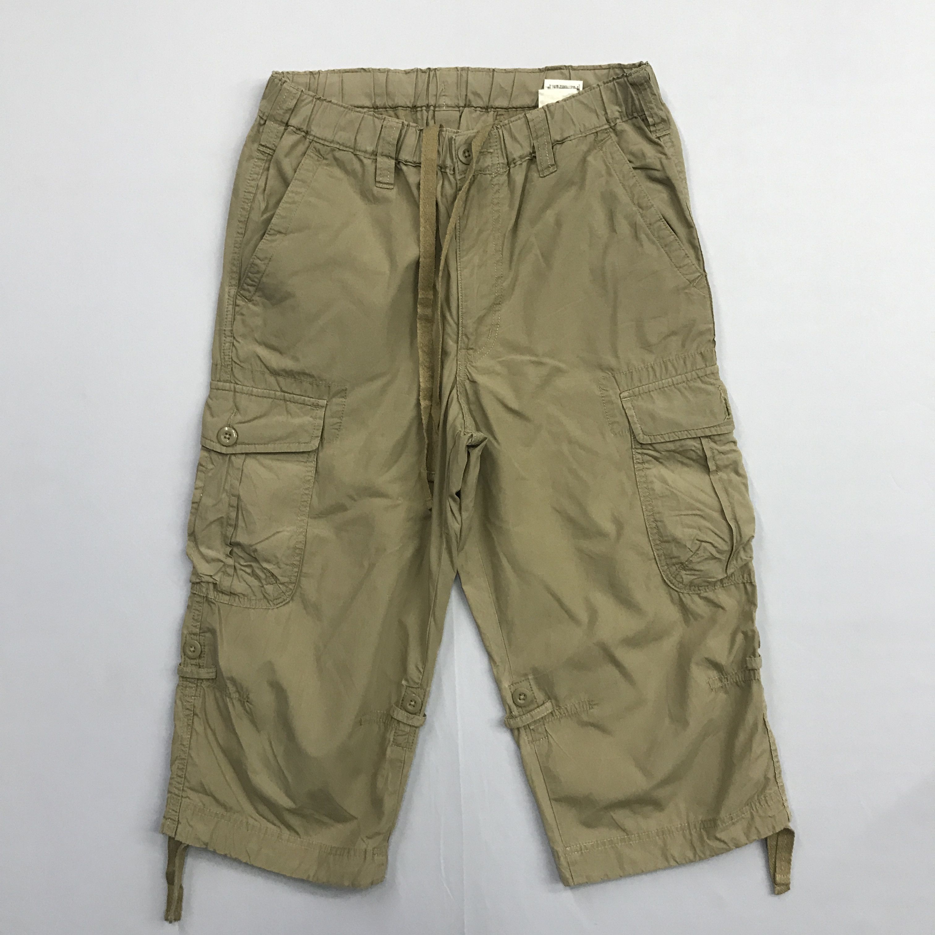 Uniqlo Cropped Cargo Pants Multi-pocket Utility pant #758