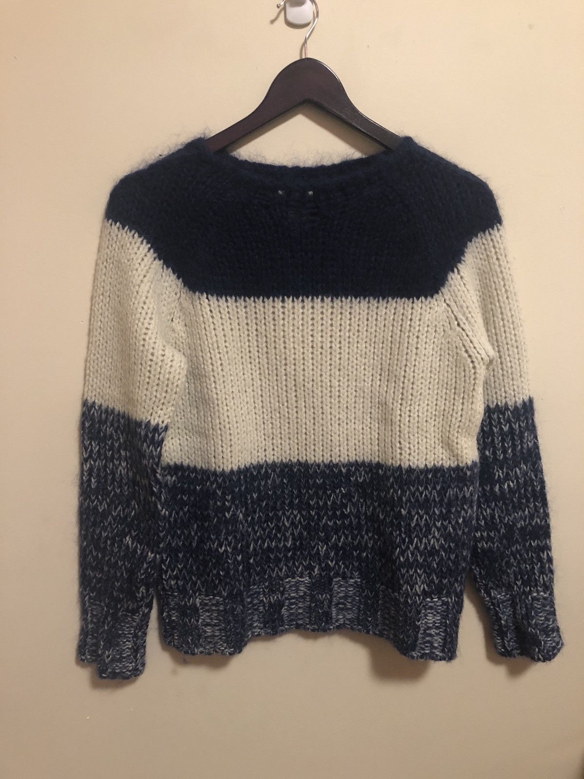 Colorblock Mohair Blend Sweater