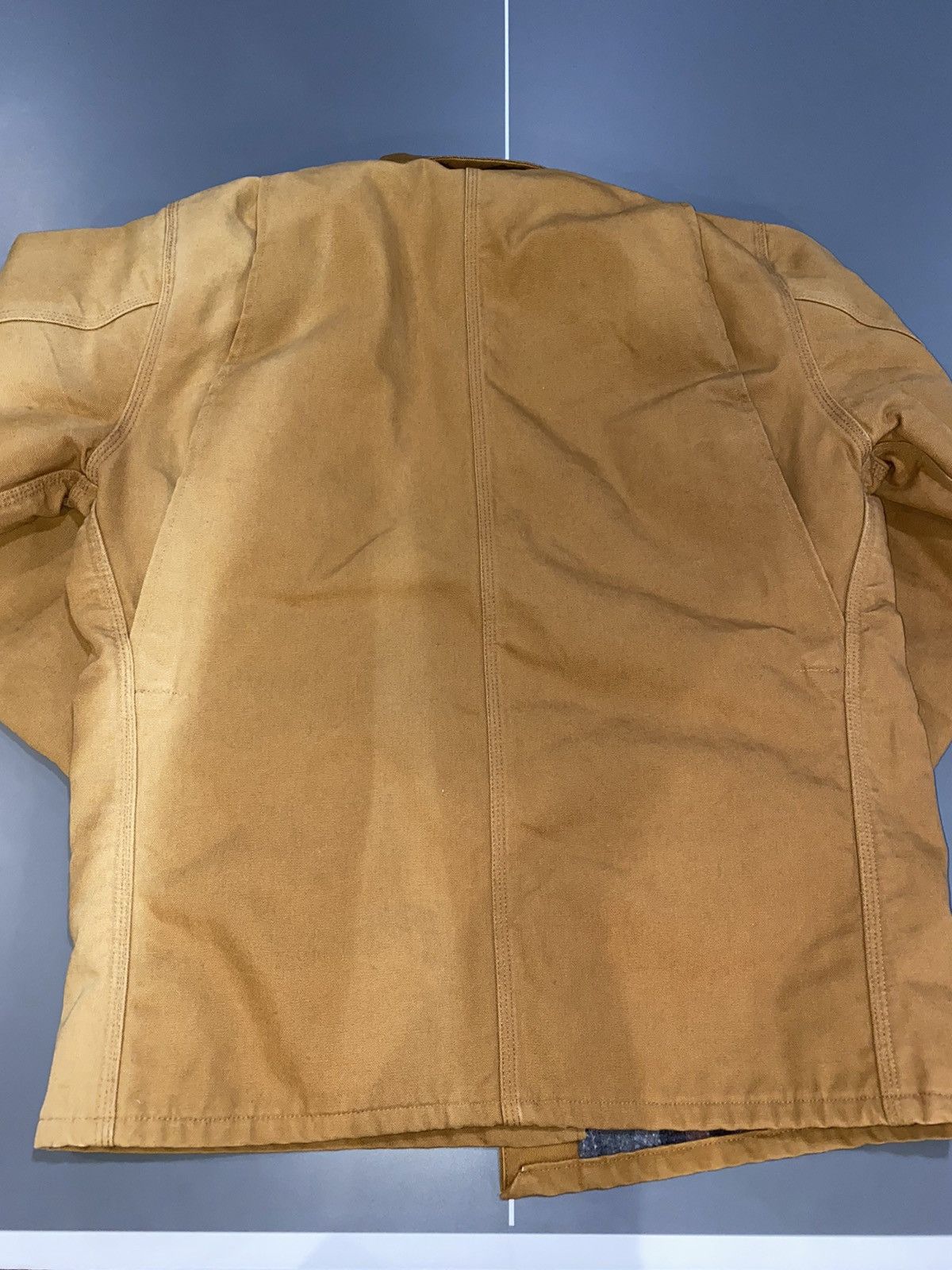 Carhartt Vintage Carhartt Blanket Lined Tan Chore Coat Large Size US L / EU 52-54 / 3 - 5 Thumbnail