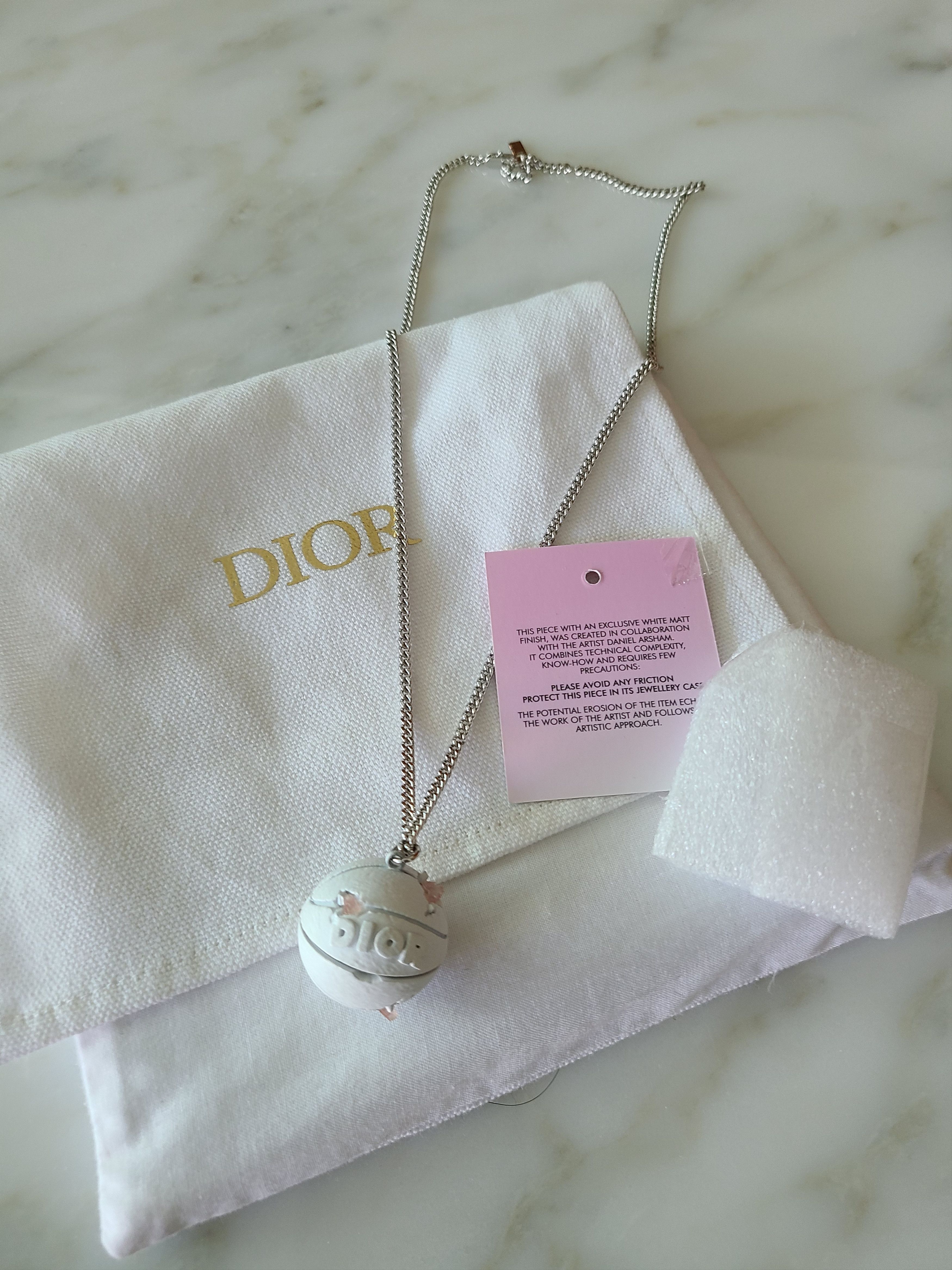 Dior DIOR Daniel Arsham Relic Basketball Pendant Necklace Jewelry Grailed