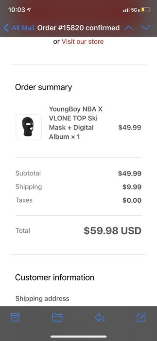 Vlone VLONE x NBA Youngboy Ski mask | Grailed