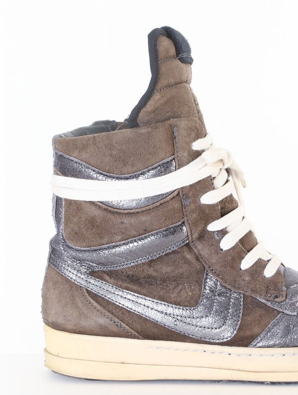 Rick Owens rare RICK OWENS OG Dunks brown suede leather high top ...