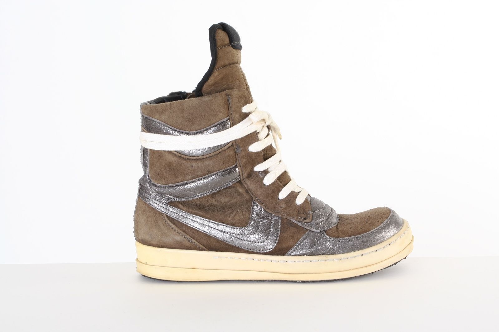 Rick Owens rare RICK OWENS OG Dunks brown suede leather high top ...