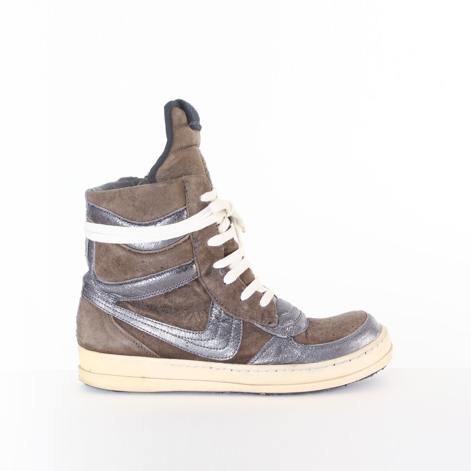 Rick Owens rare RICK OWENS OG Dunks brown suede leather high top ...