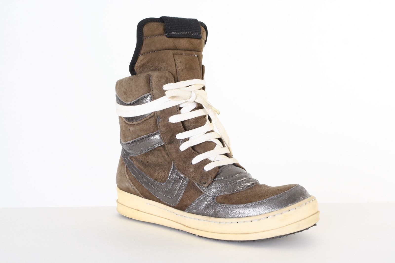 Rick Owens rare RICK OWENS OG Dunks brown suede leather high top ...