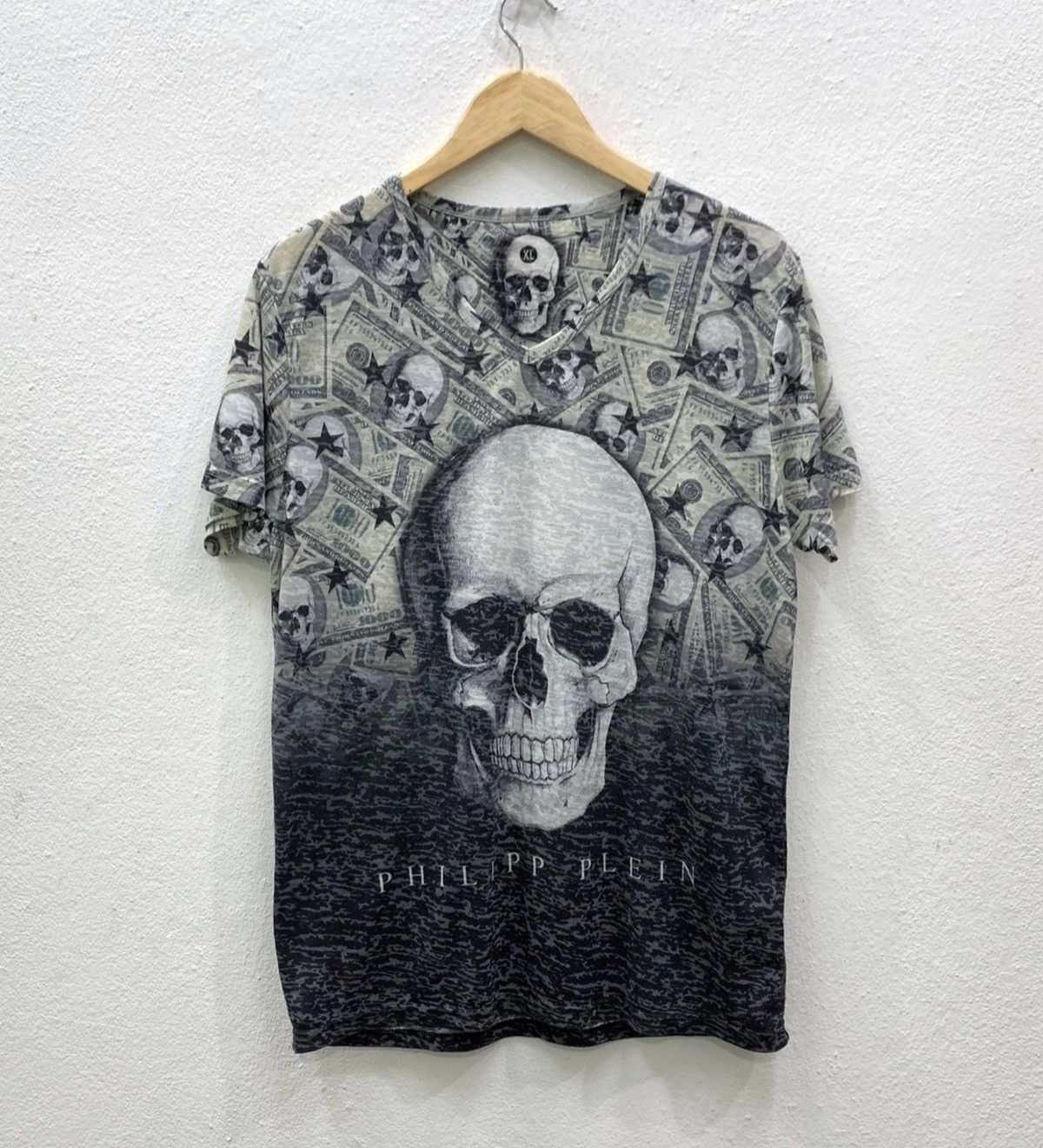 Philipp Plein RARE Philipp Plein Design Skull The United States Fullprint Size US L / EU 52-54 / 3 - 1 Thumbnail