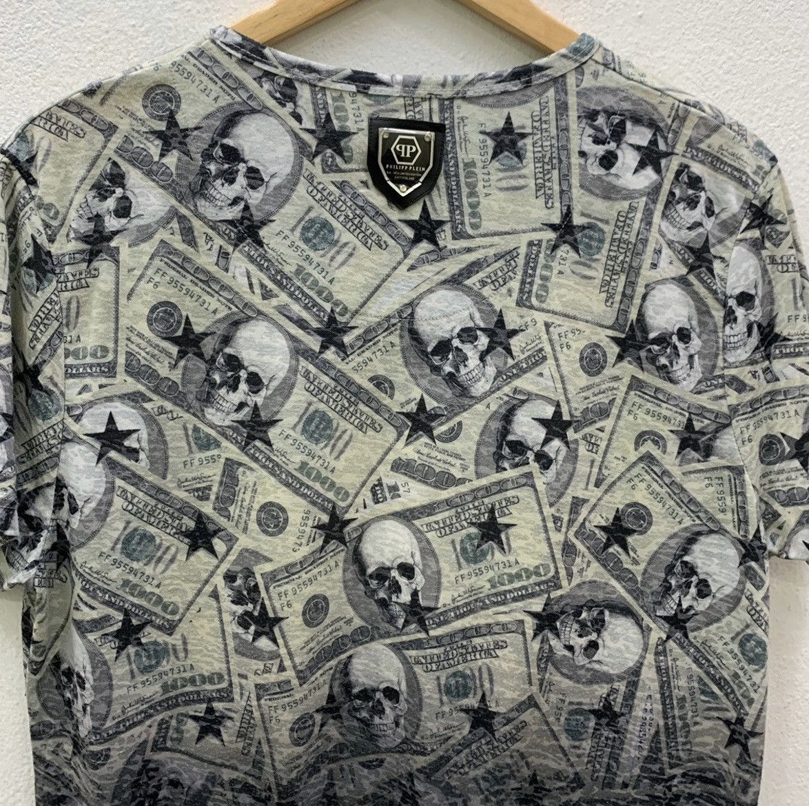 Philipp Plein RARE Philipp Plein Design Skull The United States Fullprint Size US L / EU 52-54 / 3 - 6 Thumbnail