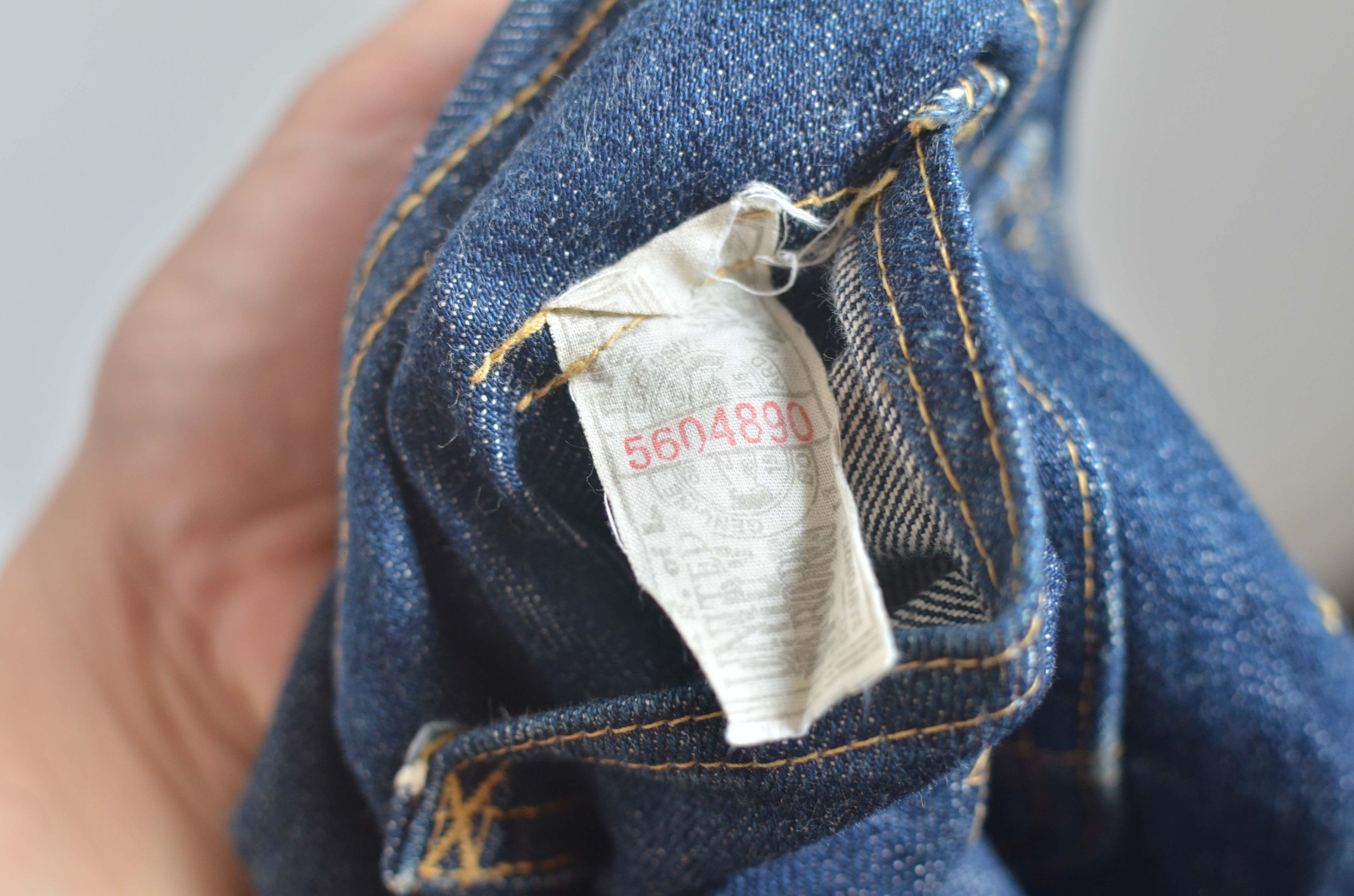 Lee × Vintage LEE UNION MADE LOT 2101 SELVEDGE DENIM 1942 WW2 VERSION Size US 30 / EU 46 - 3 Thumbnail