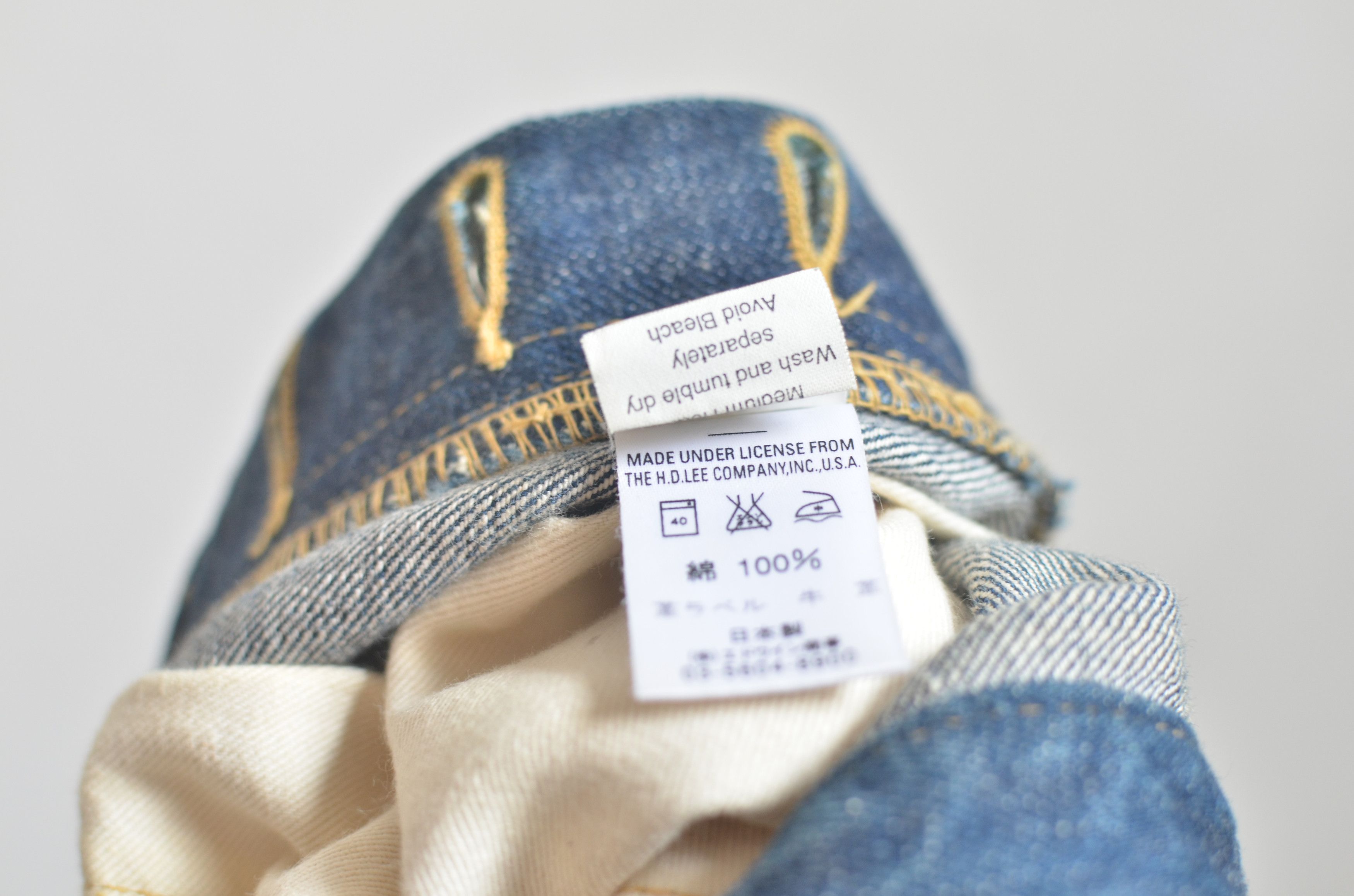 Lee × Vintage LEE UNION MADE LOT 2101 SELVEDGE DENIM 1942 WW2 VERSION Size US 30 / EU 46 - 5 Thumbnail