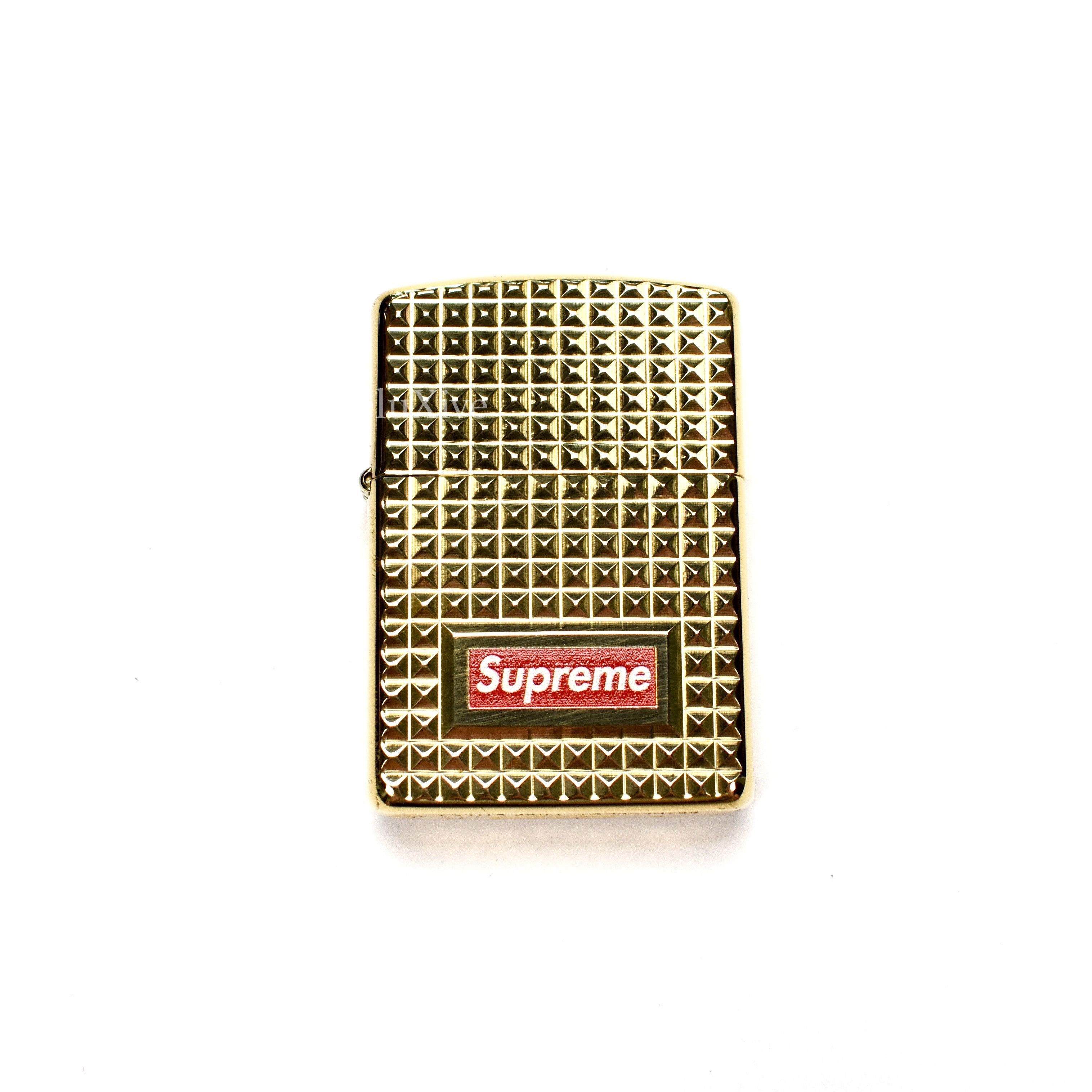 Supreme Supreme F/W 2014 Gold Engraved Brass Zippo Lighter