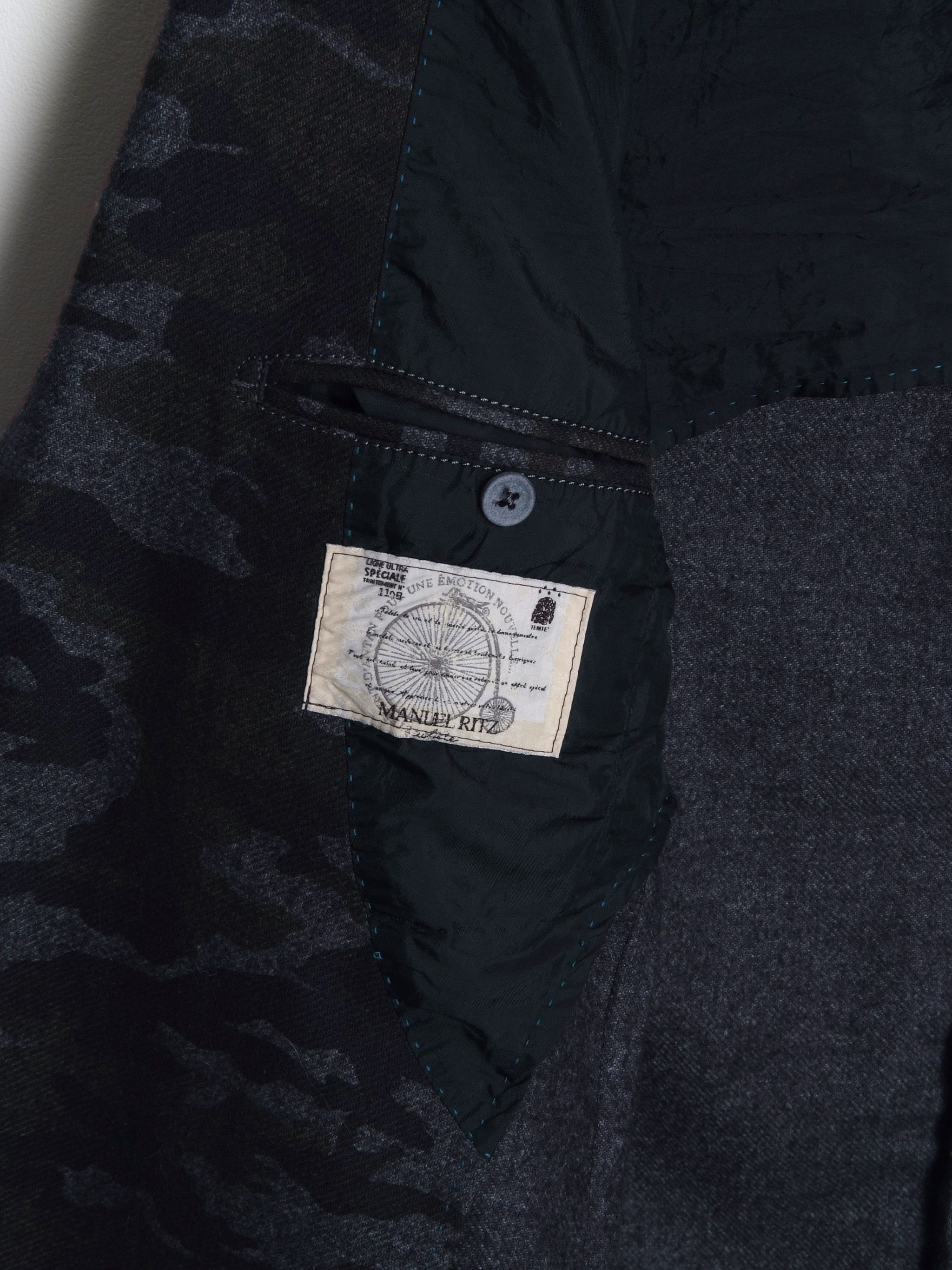 Acne Studios × Our Legacy Manuel Ritz Camouflage Pattern Wool Blazer Size 40R - 9 Thumbnail