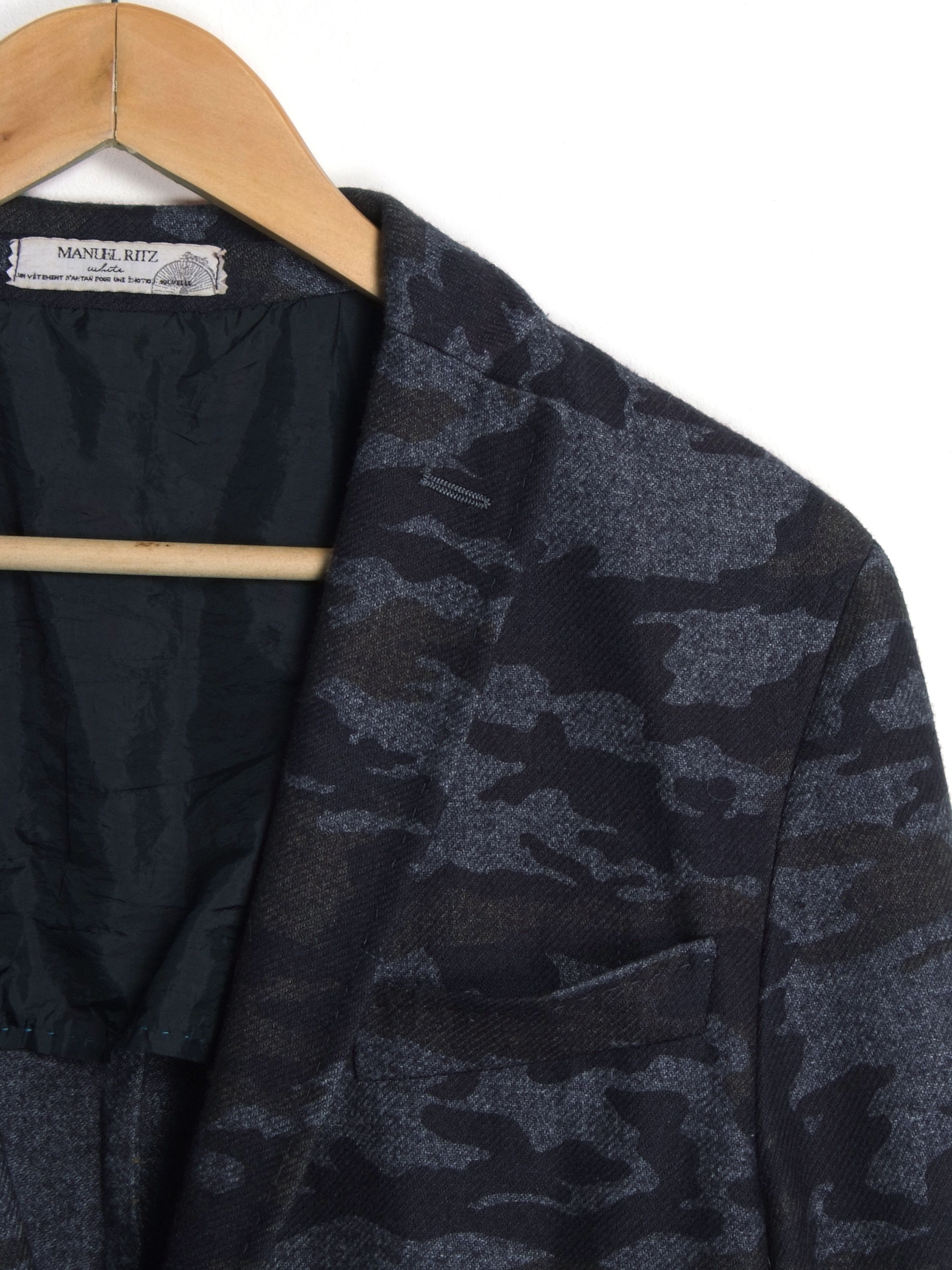 Acne Studios × Our Legacy Manuel Ritz Camouflage Pattern Wool Blazer Size 40R - 6 Thumbnail