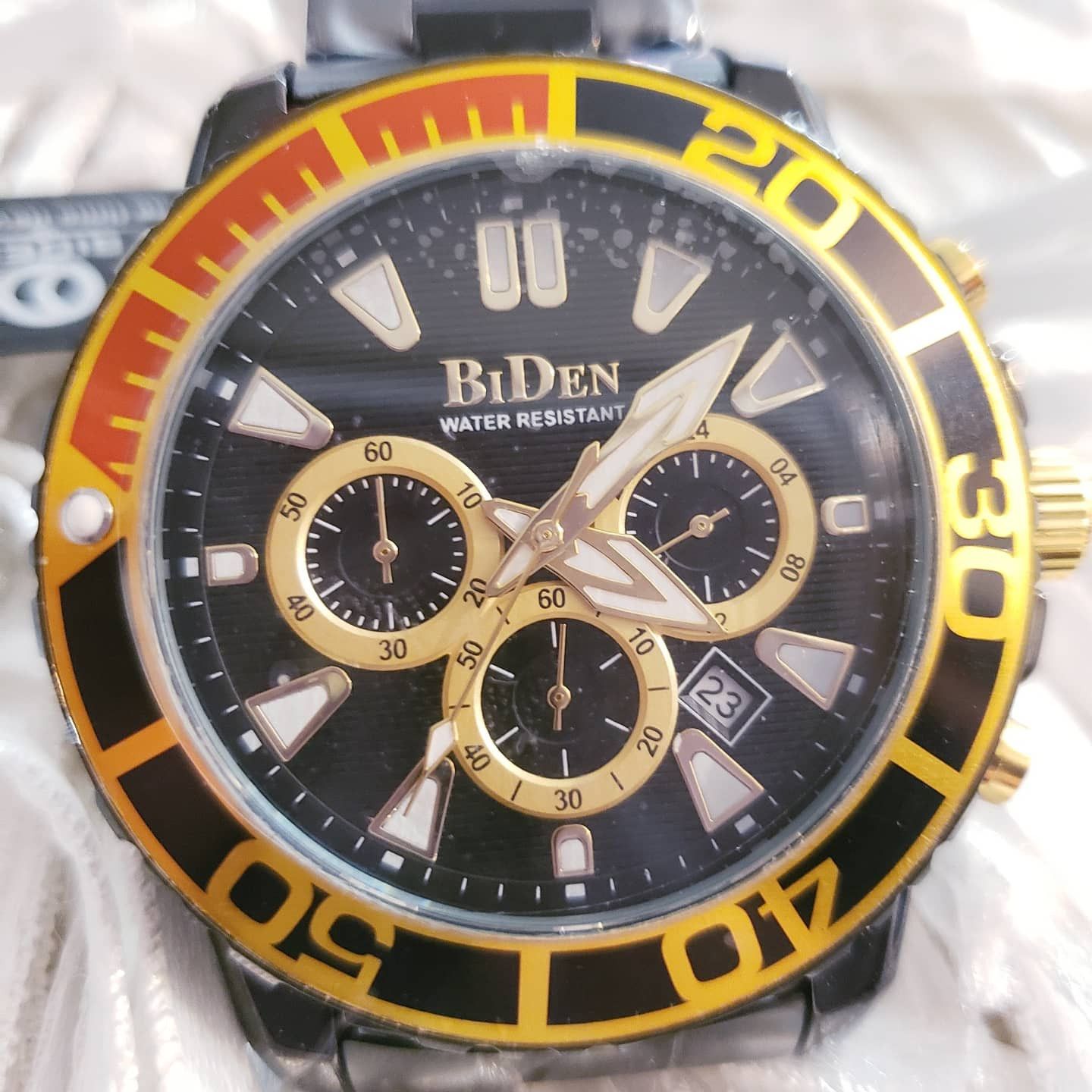 Tres Bien 🆕️ NWT BiDen Quartz 3ATM Water Proof Black Watch Size ONE SIZE - 6 Thumbnail