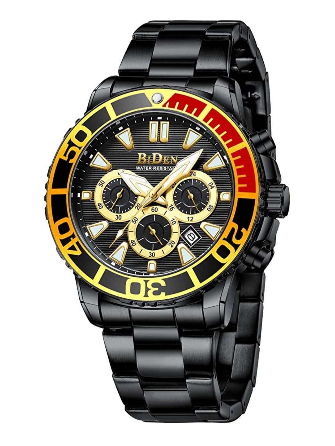 Tres Bien 🆕️ NWT BiDen Quartz 3ATM Water Proof Black Watch Size ONE SIZE - 1 Preview
