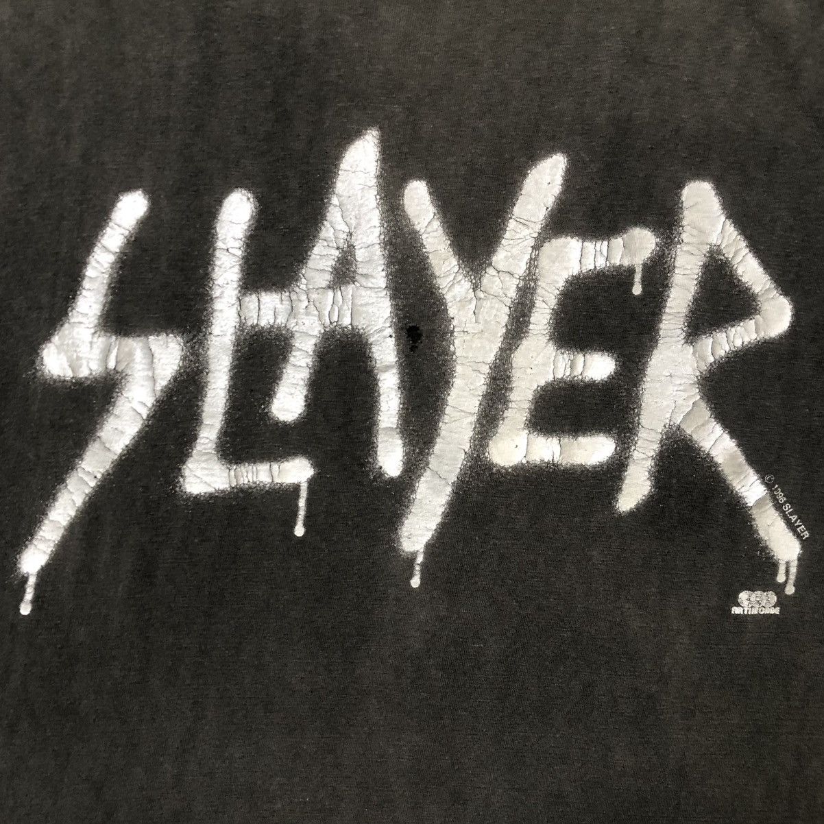 Band Tees Vintage 1996 Slayer Undisputed Attitude Band Tee Size US XL / EU 56 / 4 - 2 Thumbnail
