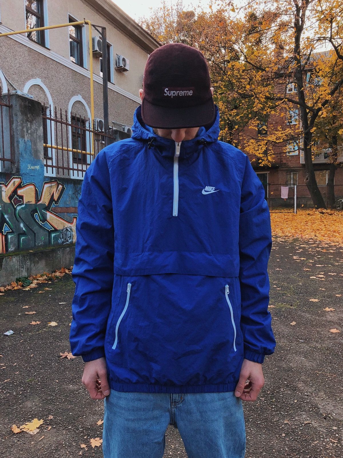 Nike Nike Nylon Anorak Jacket Size US M / EU 48-50 / 2 - 1 Thumbnail