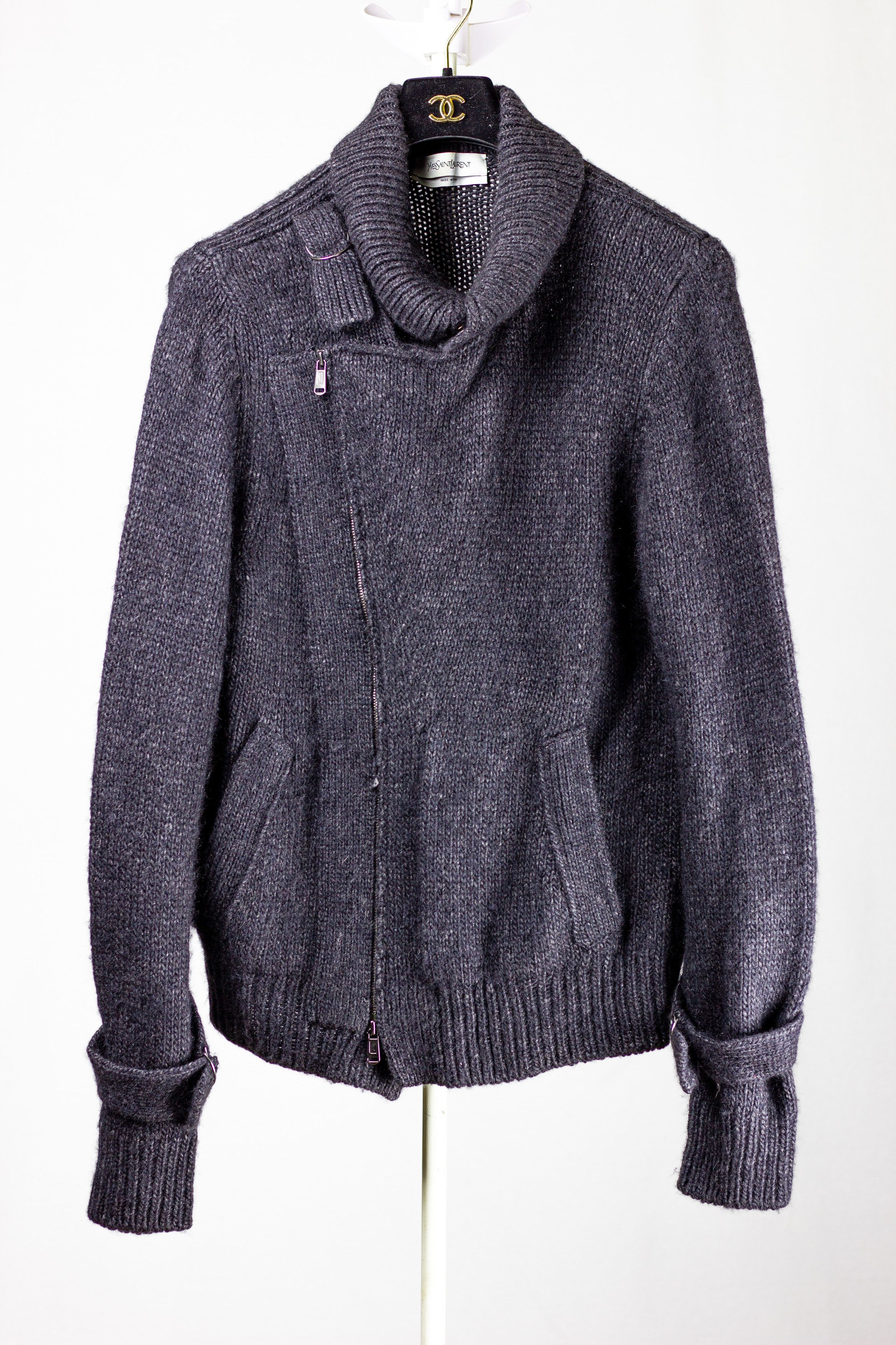 Saint Laurent Paris Yves Saint Laurent Mohair Alpaca Sweater Jumper Size US L / EU 52-54 / 3 - 2 Thumbnail