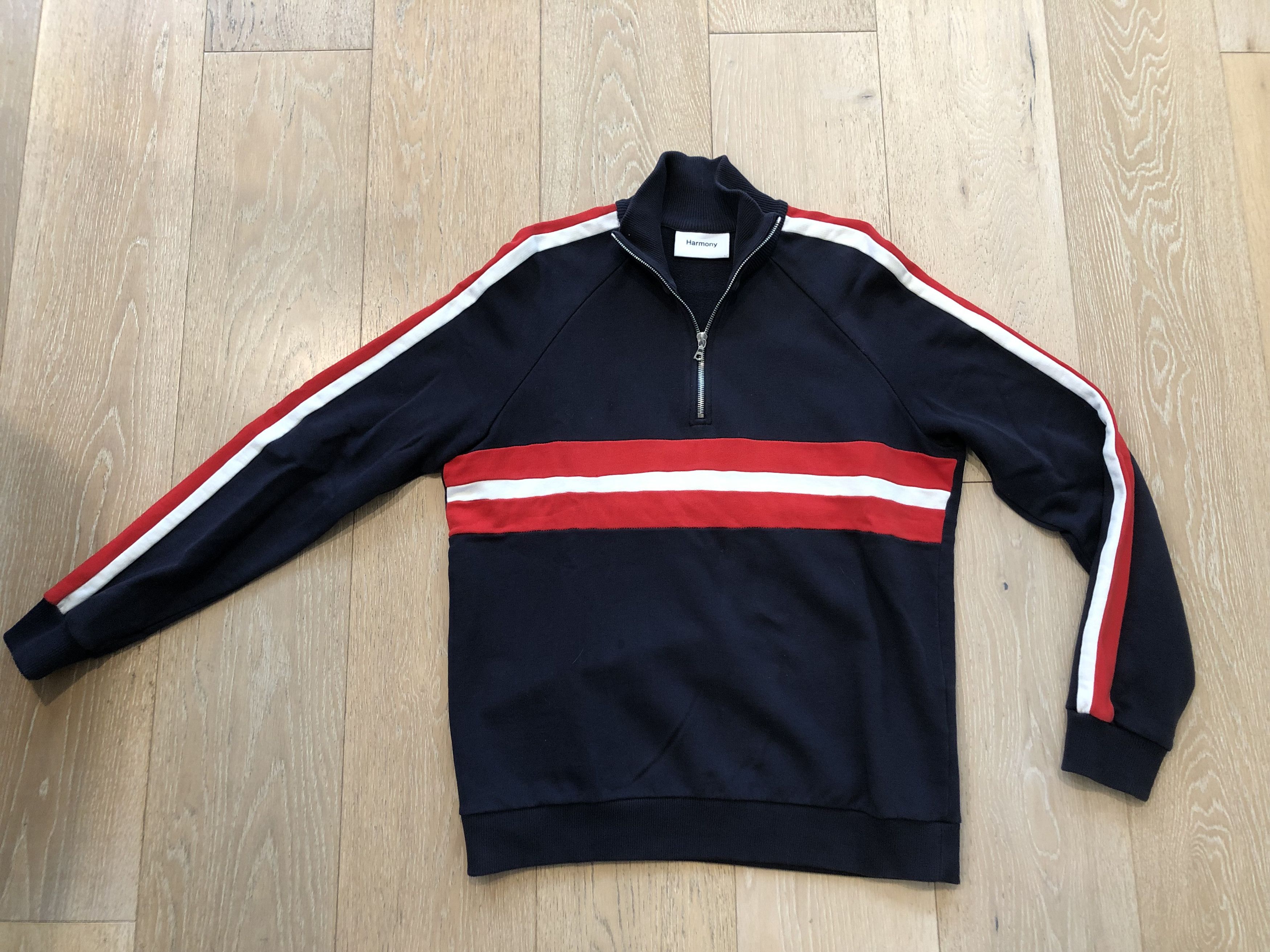 Harmony Paris Harmony Paris Navy Striped Sofian Sweater Size US M / EU 48-50 / 2 - 1 Thumbnail