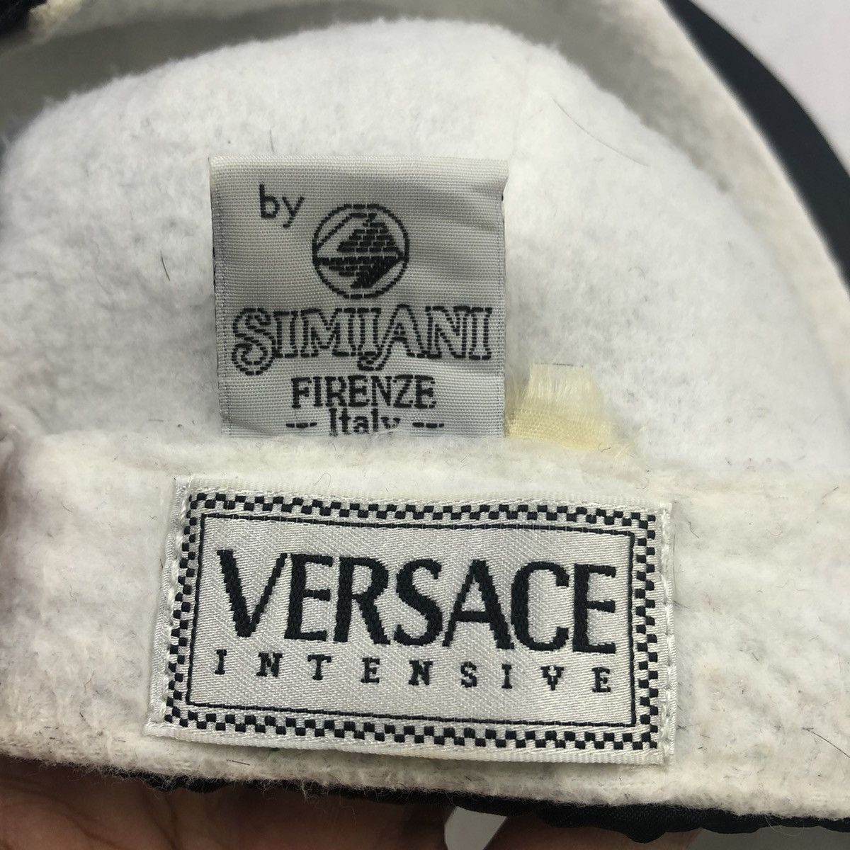 Versace Vintage Thrashed Versace Intensive Cap Size ONE SIZE - 14 Thumbnail
