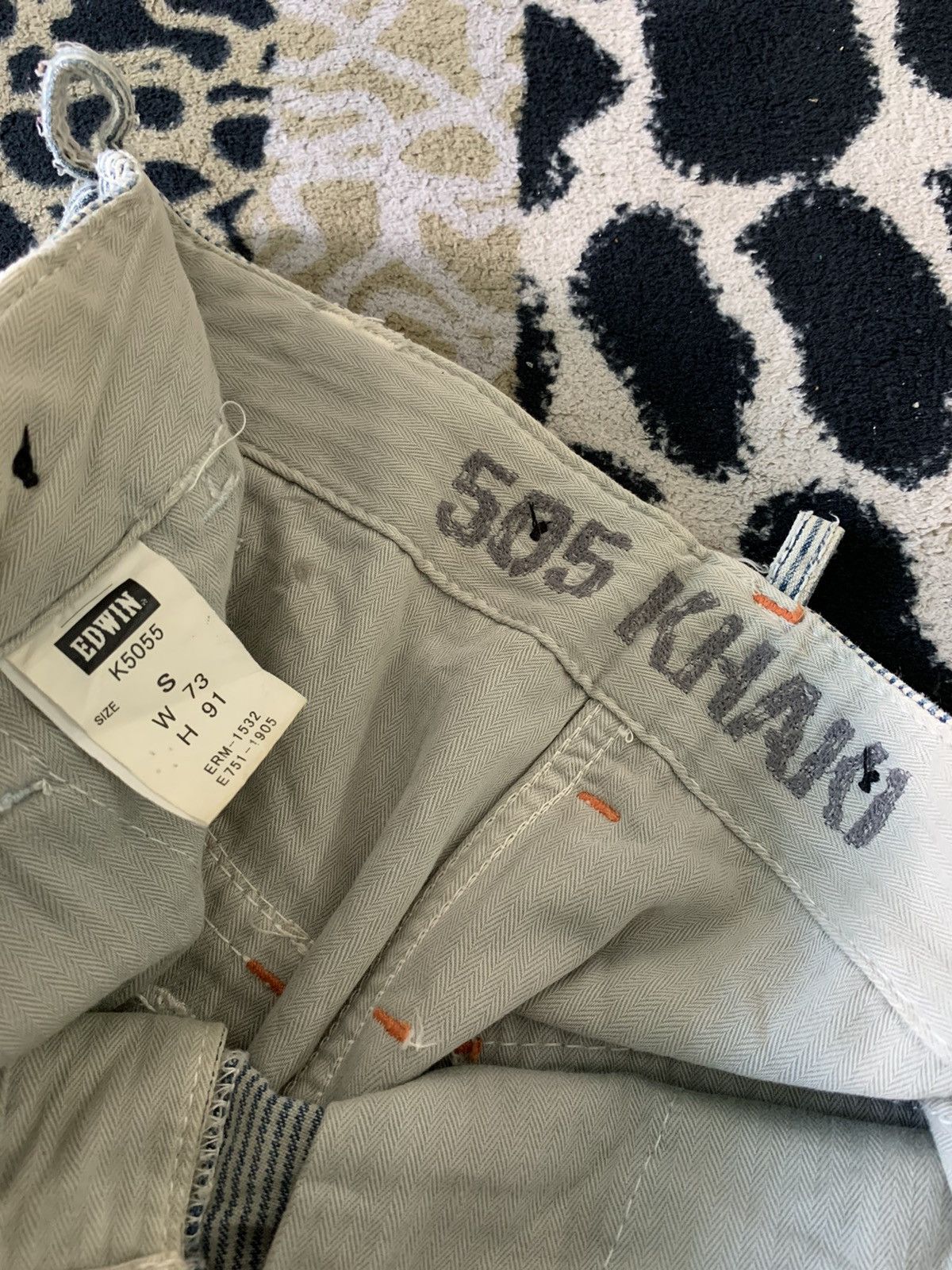Edwin Edwin 505 khaki stripe pant workwear Size US 34 / EU 50 - 8 Thumbnail
