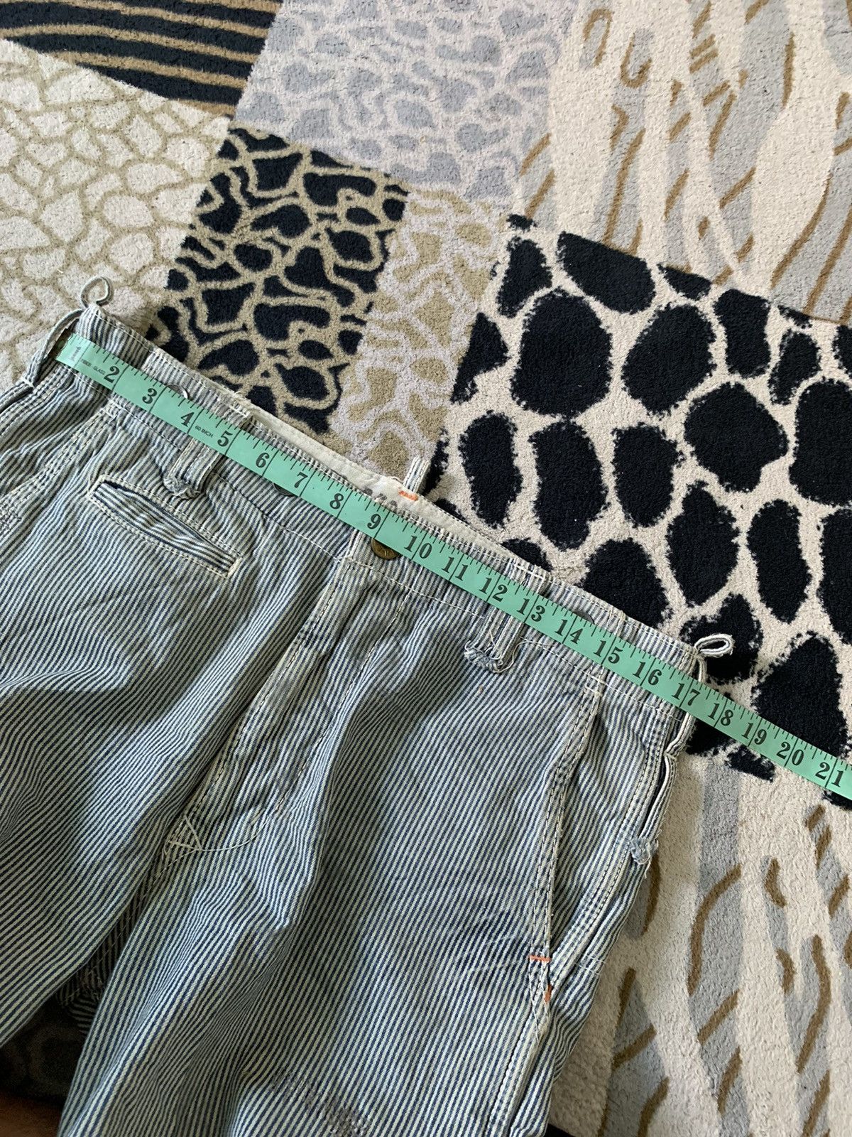 Edwin Edwin 505 khaki stripe pant workwear Size US 34 / EU 50 - 7 Thumbnail
