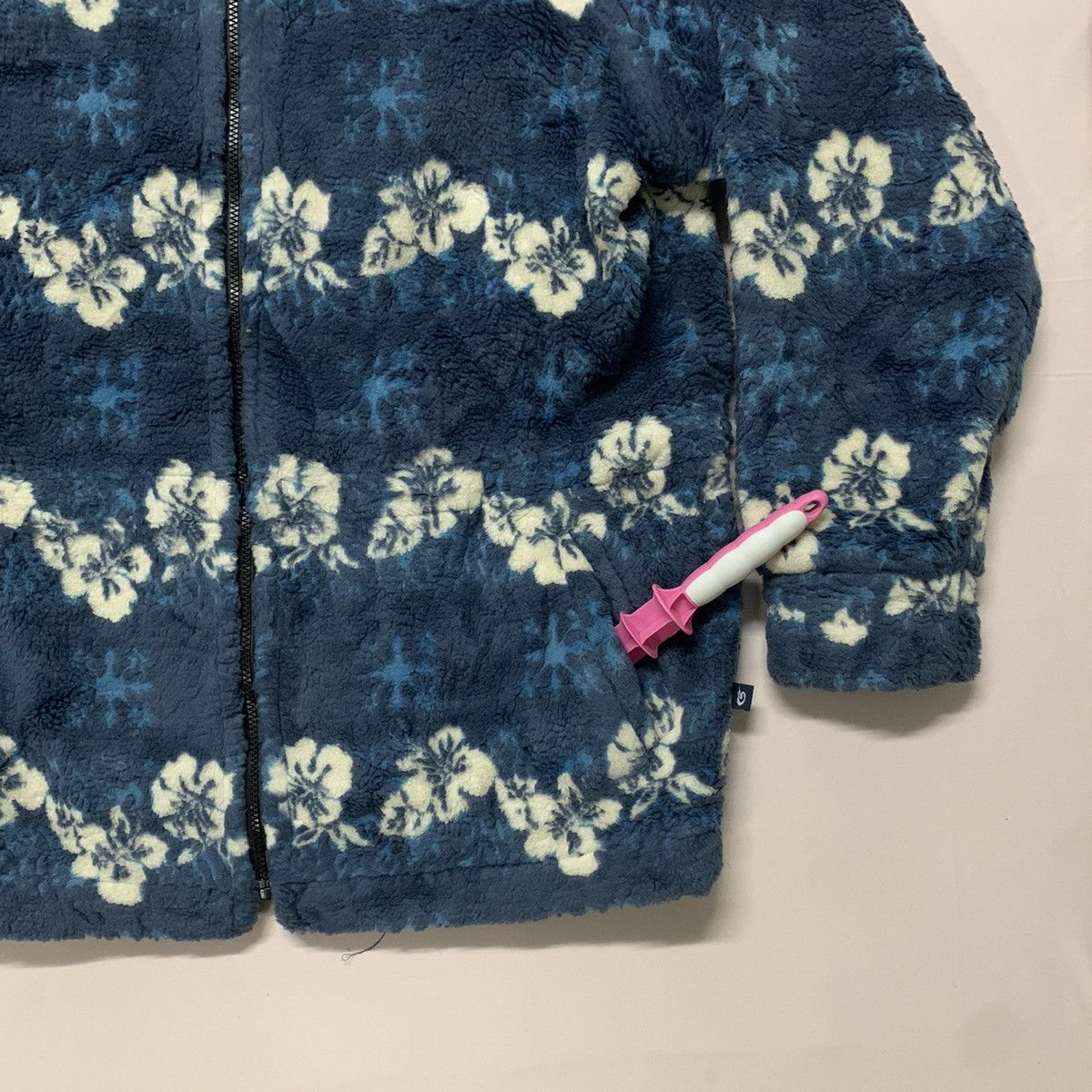Japanese Brand Vintage Piko Surf board Flora Sherpa Fleece Hooded Jacket Size US L / EU 52-54 / 3 - 4 Thumbnail