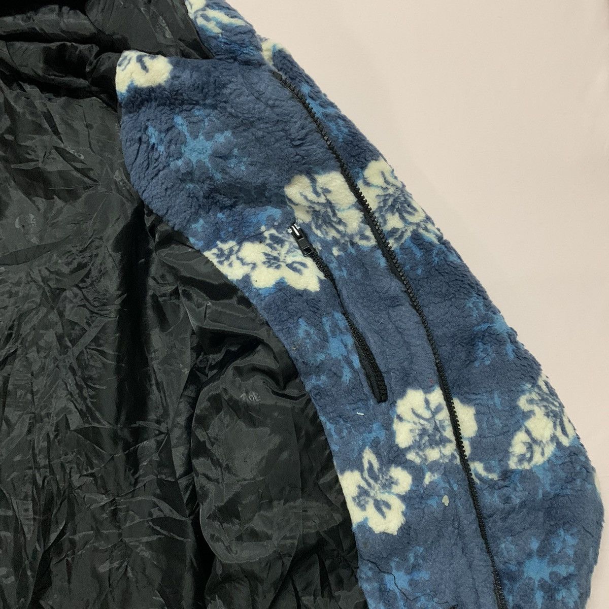Japanese Brand Vintage Piko Surf board Flora Sherpa Fleece Hooded Jacket Size US L / EU 52-54 / 3 - 8 Thumbnail