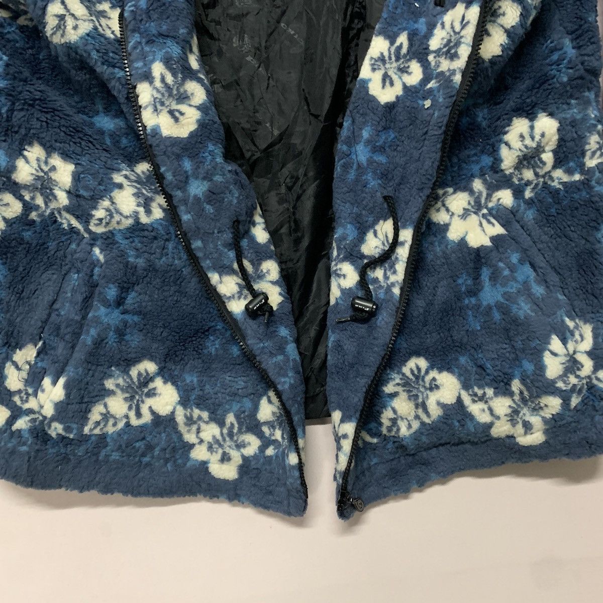 Japanese Brand Vintage Piko Surf board Flora Sherpa Fleece Hooded Jacket Size US L / EU 52-54 / 3 - 9 Thumbnail