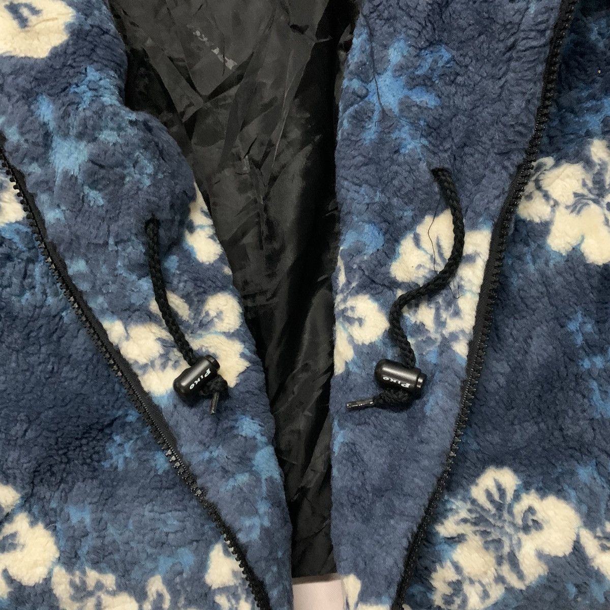 Japanese Brand Vintage Piko Surf board Flora Sherpa Fleece Hooded Jacket Size US L / EU 52-54 / 3 - 10 Thumbnail