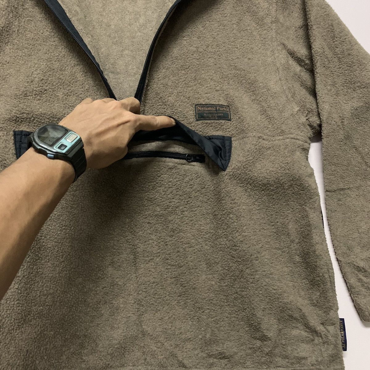 Japanese Brand × Vintage Vintage Malden Mills Brand Half Quarter Zip Wind Jacket Size US M / EU 48-50 / 2 - 8 Thumbnail