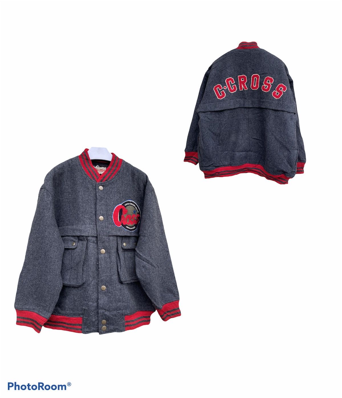 CLAUDE CROSS Wool varsity jacket
